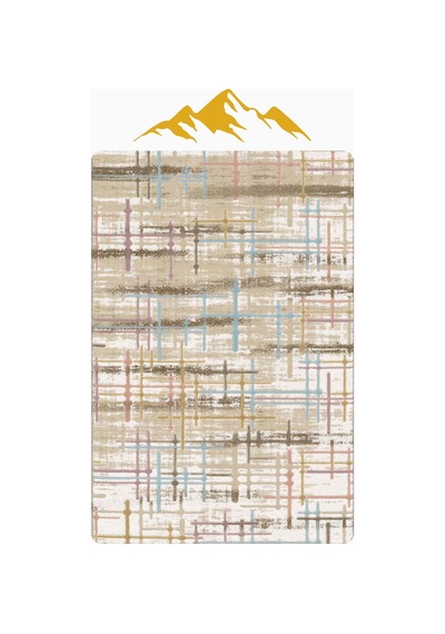 Modern Desenli Dijital Baskı Kaymaz Taban Halı H0252 Renkli