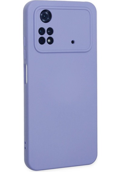 Ilkeshop Newface Xiaomi Poco M4 Pro 4g Kılıf Nano İçi Kadife Silikon - Lila
