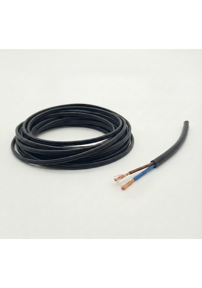 20 Metre 2x1.5 Cca Ttr Elektrik Uzatma Kablosu Çok Telli Siyah 1