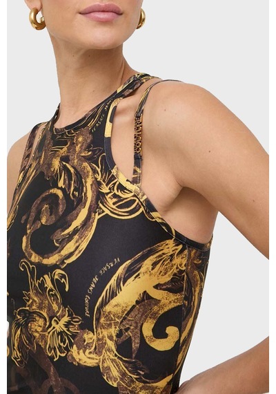 Versace Jeans Couture Bayan Elbise 76hao944 Js292 G89 Siyah-gold Siyah - Altın