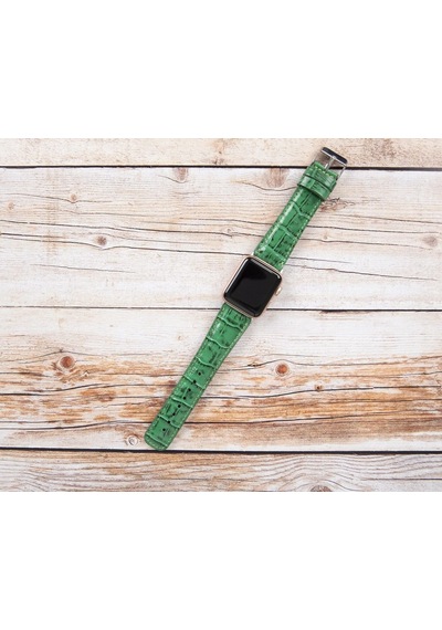 Apple Watch Uyumlu Deri Kordon 42-44-45mm Croco Yk04 Diğer