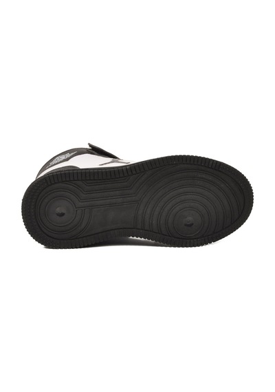 Siyah Beyaz Cırtlı Erkek Çocuk Hi Sneaker Çok Renkli
