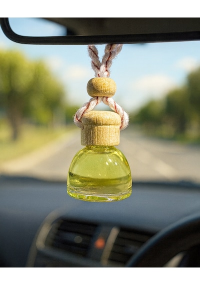 Mini Şişeli Oto Kokusu Yediçiçek Uzun Süre Kalıcı Araç Kokusu, Dekoratif Cam Şişe Tasarımı Çiçeksi