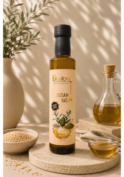 Biostore Soğuk Sıkım Susam Yağı 250 Ml