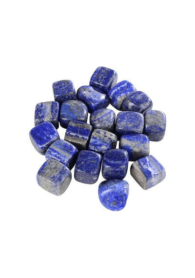Tamburlanmış Küp Doğal Lapis Lazuli Taşı Kütle Parça