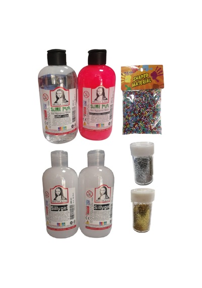 Slime Slaym Yapma Seti 250Ml 4 Adet + Toz Sim 2 Adet + Köpük N11.152