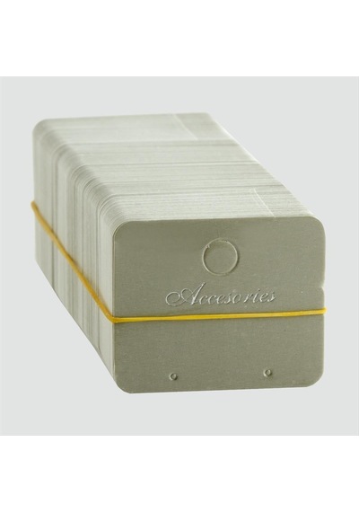 Zenviac456 Gri Küpe Kartı 200 Adet Zenviac45678 Standart
