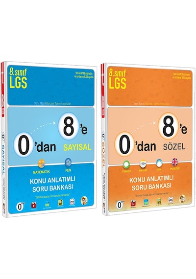 8. Sınıf Lgs 0 Dan 8 E Sayısal Ve Sözel Konu Anlatımlı Soru Bankası