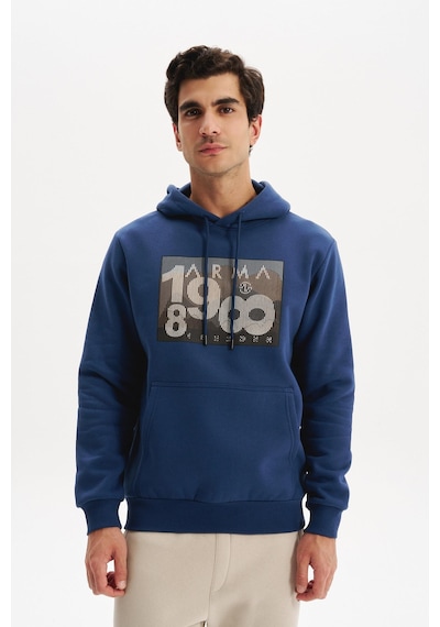 AR-MA Arma Erkek Kapüşonlu Kanguru Cepli 3 İplik Baskılı Şardonlu Regular Fit Sweatshirt K30254628702 İndigo-i1 AR-MA Arma Erkek Kapüşonlu Kanguru Cepli 3 İplik Baskılı Şardonlu Regular Fit Sweatshirt K30254628702 İndigo-i1