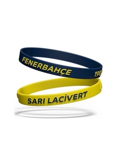 Fenerbahçe  2'li Sarı Lacivert Bileklik Kişiye Özel Kutu 001