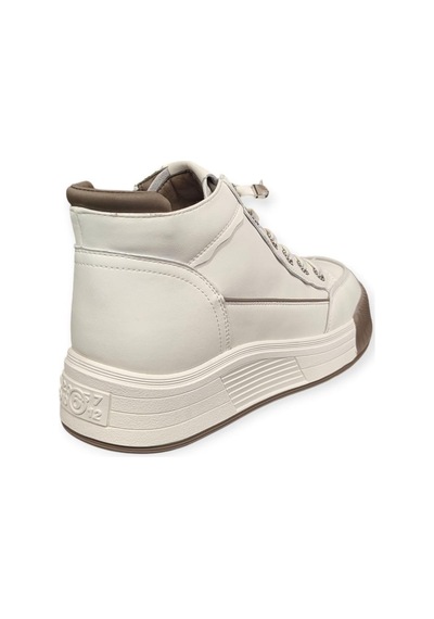 Guja 25k334 Kalın Taban Bilek Boy Kadın Sneakers Bot Kahverengi