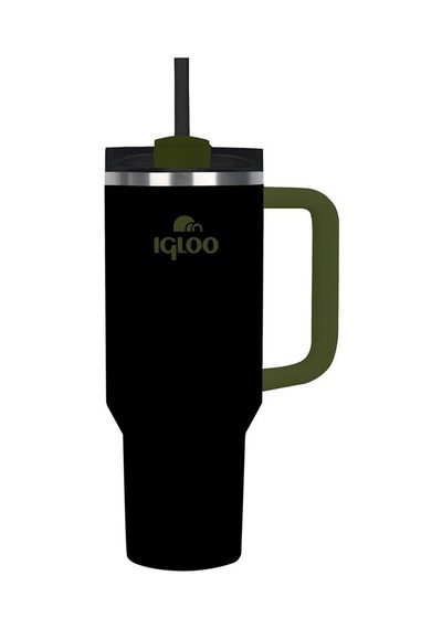 İgloo Stadler Thermo-mug 1.2 Litre Pipetli Termos Bardak Siyah/haki Siyah