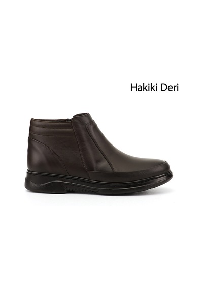 Gönderir Erkek Kahve Antik Fermuarlı Hakiki Deri Bot Dkmb73542946