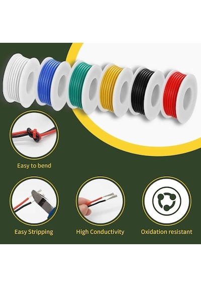28awg 60 Metre Jumper Kablo Seti Breadboard Bağlantı Kablosu