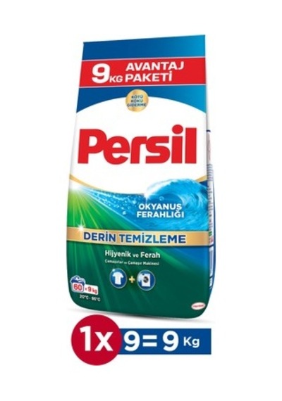 9 Kg Okyanus Ferahlığı İle Toz Çamaşır Deterjanı