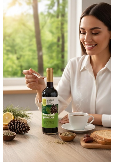 Giritli Metin Efendi Kozak Bergama Kozalak Şurubu 500 Ml