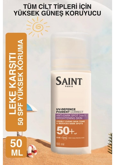 Saint Yüz Koruyucu Güneş Kremi Spf 50+ 50 ML