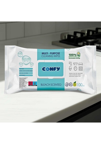 Confy Yüzey Temizlik Havlusu Çamaşır Suyu Ferahlığı 100x3