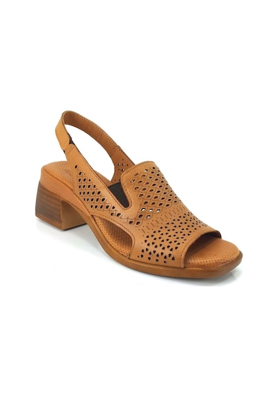 Venüs 2311503 Günlük Hakiki Deri Bayan Sandalet-taba Taba