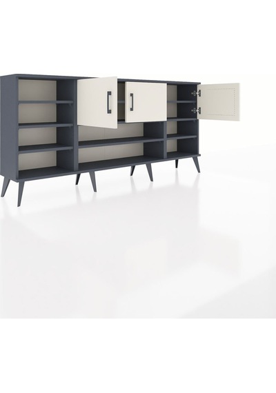 Arges Konsol 9 Raflı 3 Kapaklı 176x30x83 Antrasit-aytaşı/antrasit Aytaşı/antrasit Arges Konsol 9 Raflı 3 Kapaklı 176x30x83 Antrasit-aytaşı/antrasit Aytaşı/antrasit