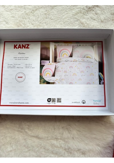Rainbow Kız Bebek Nevresim Takımı Nevresim100 150cm/çarşaf120 160cm/yastık35 45 Cm Pembe