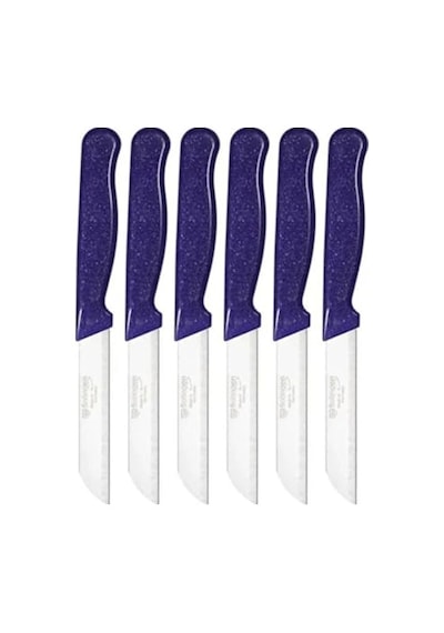 Solingen 6'li Tırtıklı Meyve Bıçağı Seti, Paslanmaz Çelik, Ergonomik Kaymaz Sap, Ultra Keskin, Meyve Ve Sebze İ