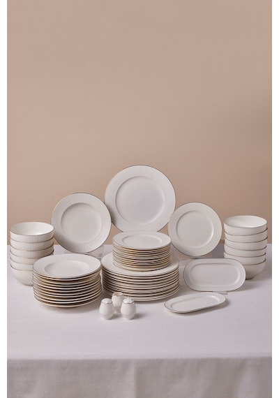 Karaca  Elegance Bone Massimo 53 Parça 12 Kişilik Yemek Takımı Gold