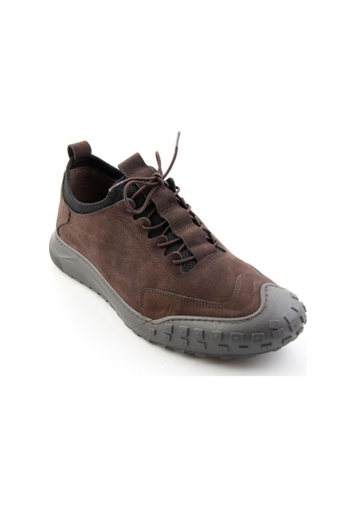 Bambi Kahve Nubuk Hakiki Deri Erkek Sneaker E01076378501