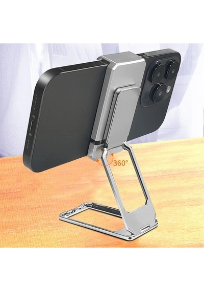 Durukar 360 Derece Dönen Tüm Telefon Tipleri İle Uyumlu Metal Telefon Standı Braket