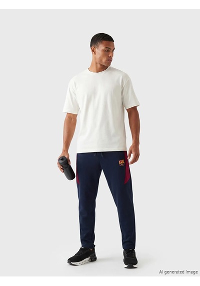 Lc Waikiki Lacivert Regular Fit Barcelona Nakışlı Erkek Eşofman Altı