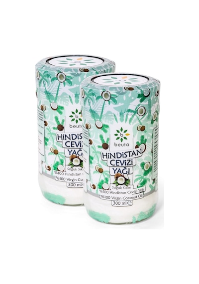 Beuta %100 Doğal Soğuk Sıkım Hindistan Cevizi Yağı 2 x 300 ML