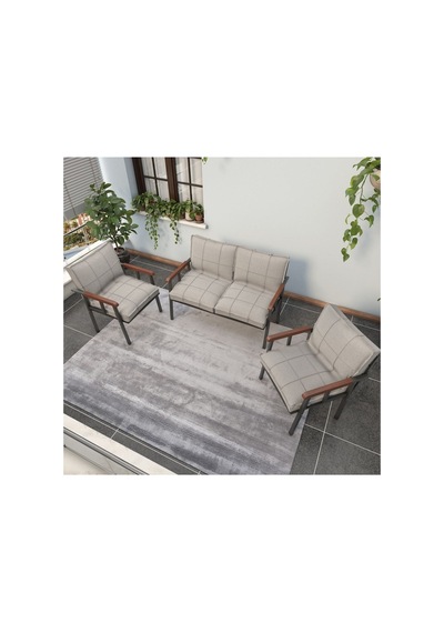 Mygusi Modern Balkon, Bahçe, Cafe, Metal Kanepe Koltuk Takımı , Bahçe Mobilyası, 211 - Krem Mygusi Modern Balkon, Bahçe, Cafe, Metal Kanepe Koltuk Takımı , Bahçe Mobilyası, 211 - Krem