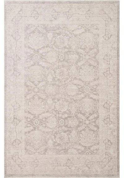 Eko Halı Shıraz Shr 01 Grey Vintage Tarzlı Yumuşak Dokulu Modern Makine Halısı Gri Bej