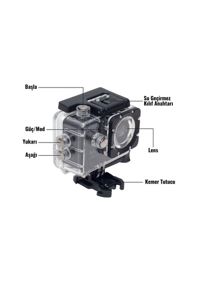 Apronx Ax-gr101 1080p Hd Waterproof 30m Action Camera