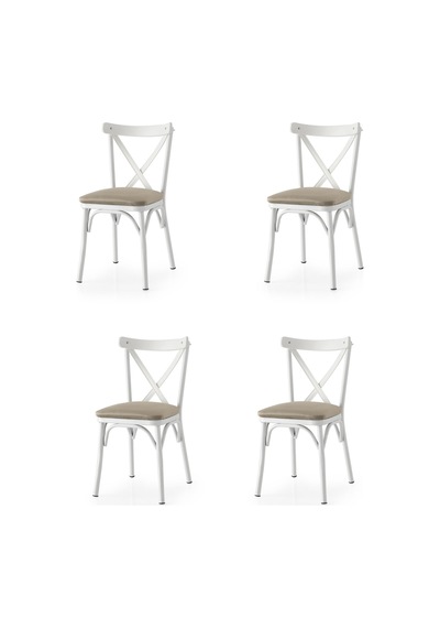 Bahar Mutfak Bahçe Cafe Sandalyesi 4 Li Set 001