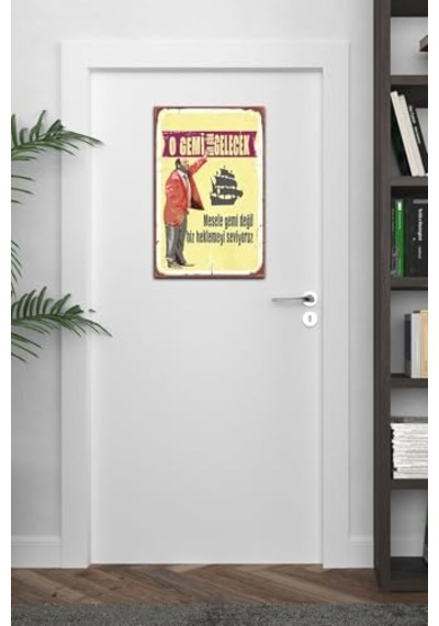 O Gemi Bir Gün Gelecek Retro Vintage Ahşap Mdf Tablo Drtr0097
