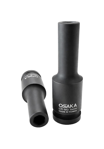 Osaka 1/2 Altı Köşe Havalı Derin Lokma 8 Mm
