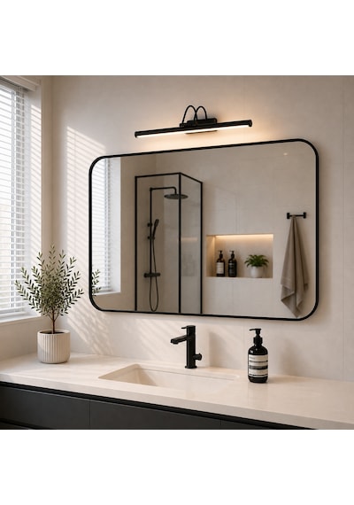 Resim - Tablo - Ayna Üstü  6 W Ledli 5 Renk Flüt Aplik 35 CM 3200K Günışığı Sarı