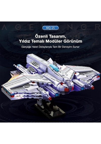 Reobrix 787 Lagrange Stingray Mq-25 Yaratıcı Yapı Blok Seti Building Blocks - 846 Parça