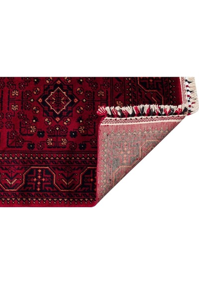 Eko Halı Nostalji 960 Kırmızı Afgan Bambu Uşak Halısı Kırmızı
