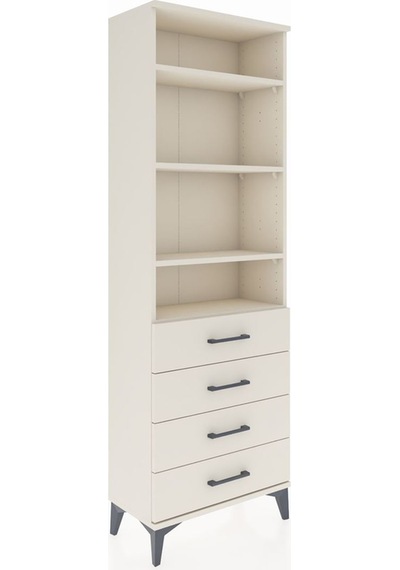 Arges Dolap 4 Raflı 4 Çekmeceli 60x30x182 Aytaşı-aytaşı Aytaşı