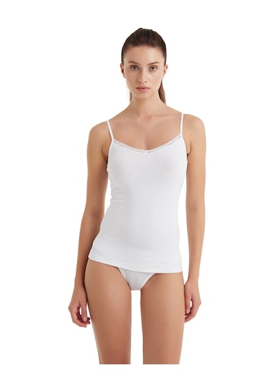 Blackspade Kadın İnce Askılı Atlet Comfort Elegance 1365 - Beyaz