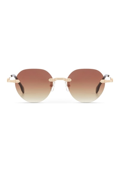 Despada Ds 2332 C1 51 Kadın Oval Gold Metal Güneş Gözlüğü