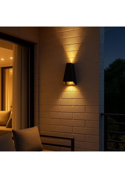 Malta 6w Çift Taraflı Led Aplik 3200k Sıcak Işık, 220v, 350 Lümen, Ip54 Su Geçirmez, 110x175 Mm, 100 Işık Açısı &