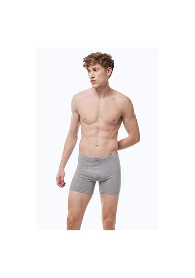 Malabadi Erkek Gri 4 Lü Premium Collection Modal Uzun Boxer 4m250 Gri