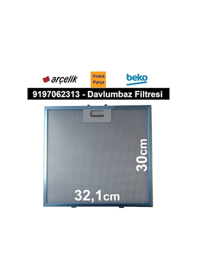 Arçelik Ade 906 S 8897181100 Uyumlu Davlumbaz Filtre 9197062313