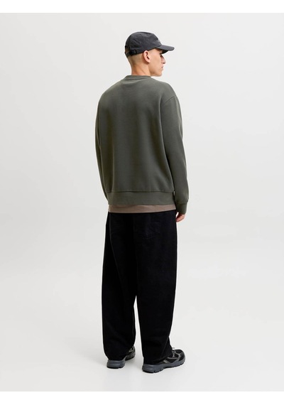 Jack & Jones Jcoclub Brandıng Sweat Crew Neck Haki Erkek Sweatshirt 12300460