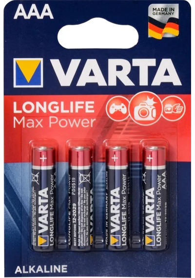 Varta Max Tech Alkaline AAA İnce Kalem Pil 4'lü