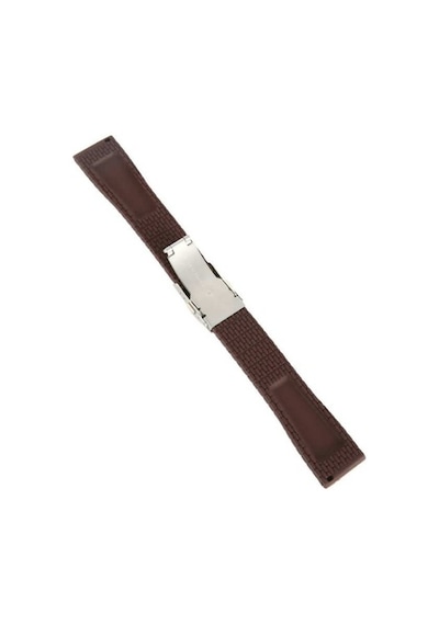 Çikolata Kahverengi Kauçuk Silikon Saat Kordonu 24Mm Slikon Kayış