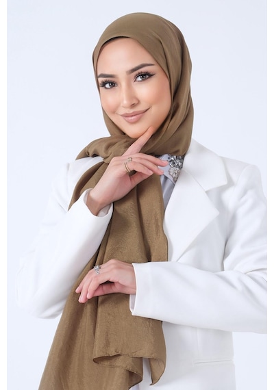 Harem Scarf Brisa Vual Şal - Oksit - Koyu Haki